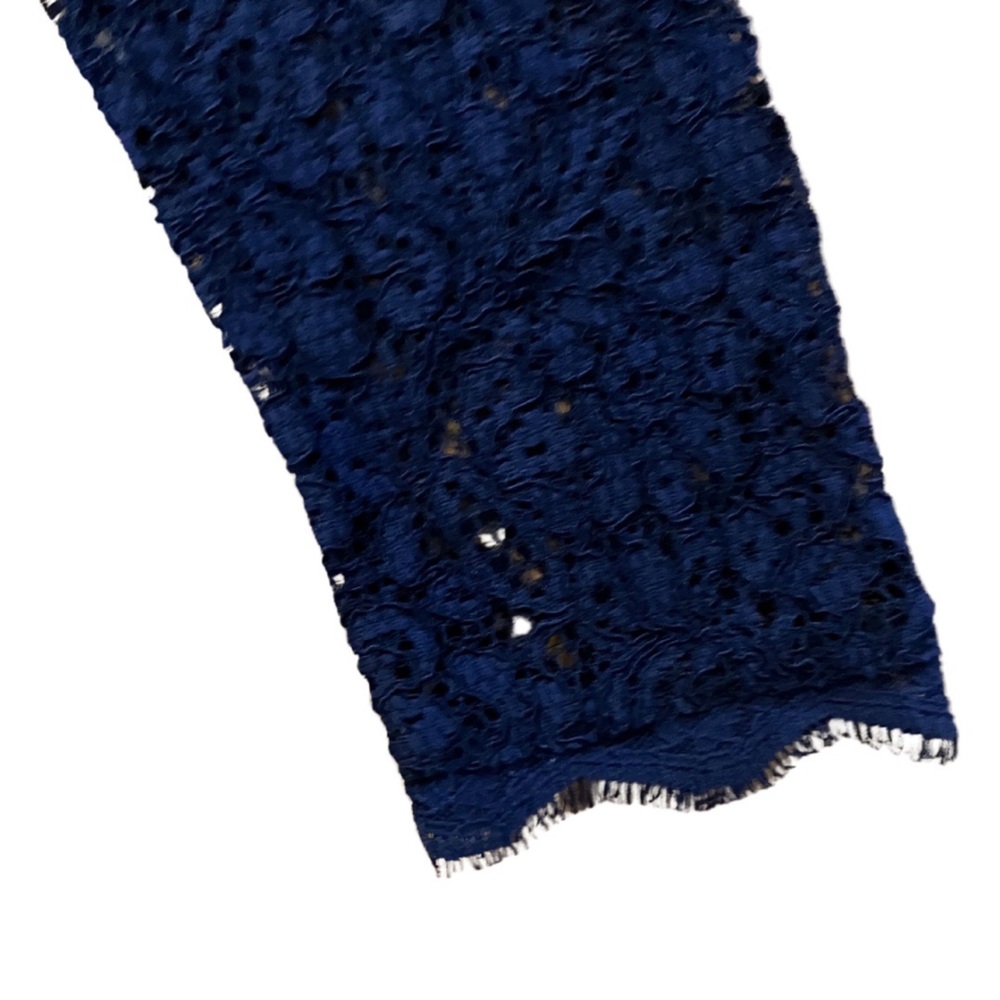 NWT Adrianna Papell Navy Lace Dress Size 6P - Picture 8 of 8